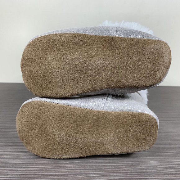 Robeez 'Thea Twinkle' Bootie, Grey Leather, Walker Size 24 months - Picture 11 of 11